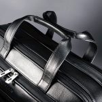 Samsonite Leather Expandable Briefcase, Black, One Size, 17" - Image 3